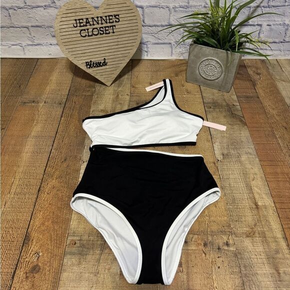 NWT Victoria’s Secret Color block Monokini One-Piece Swimsuit - Picture 6 of 10